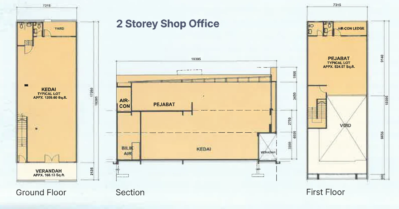 HI World City 2-Storey Shop Lot floor plan