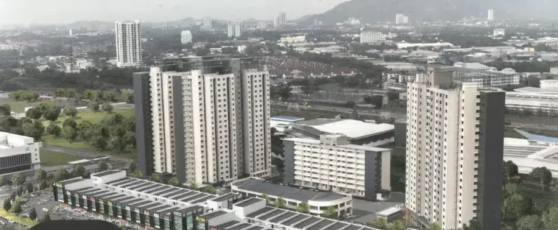 hi world city aerial view artist impression