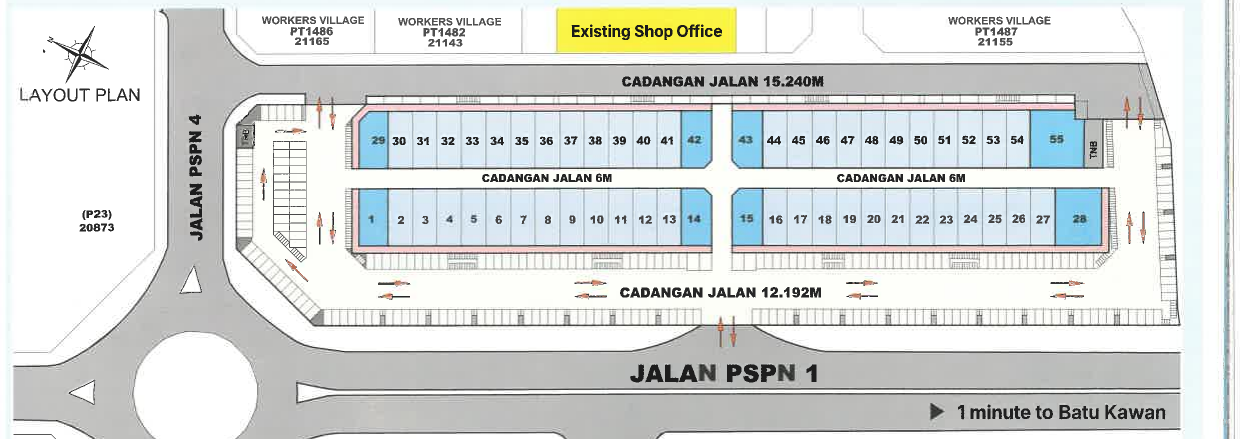 HI World City Shop Lot floor plan