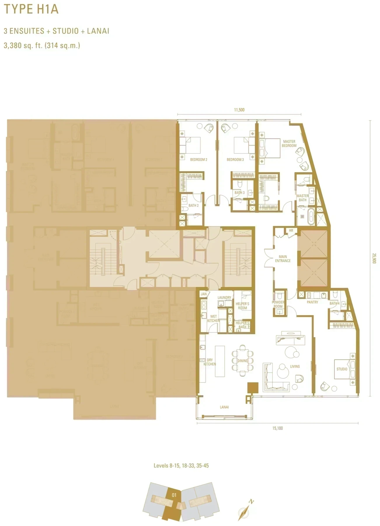 Imperial Residences floor plan 1