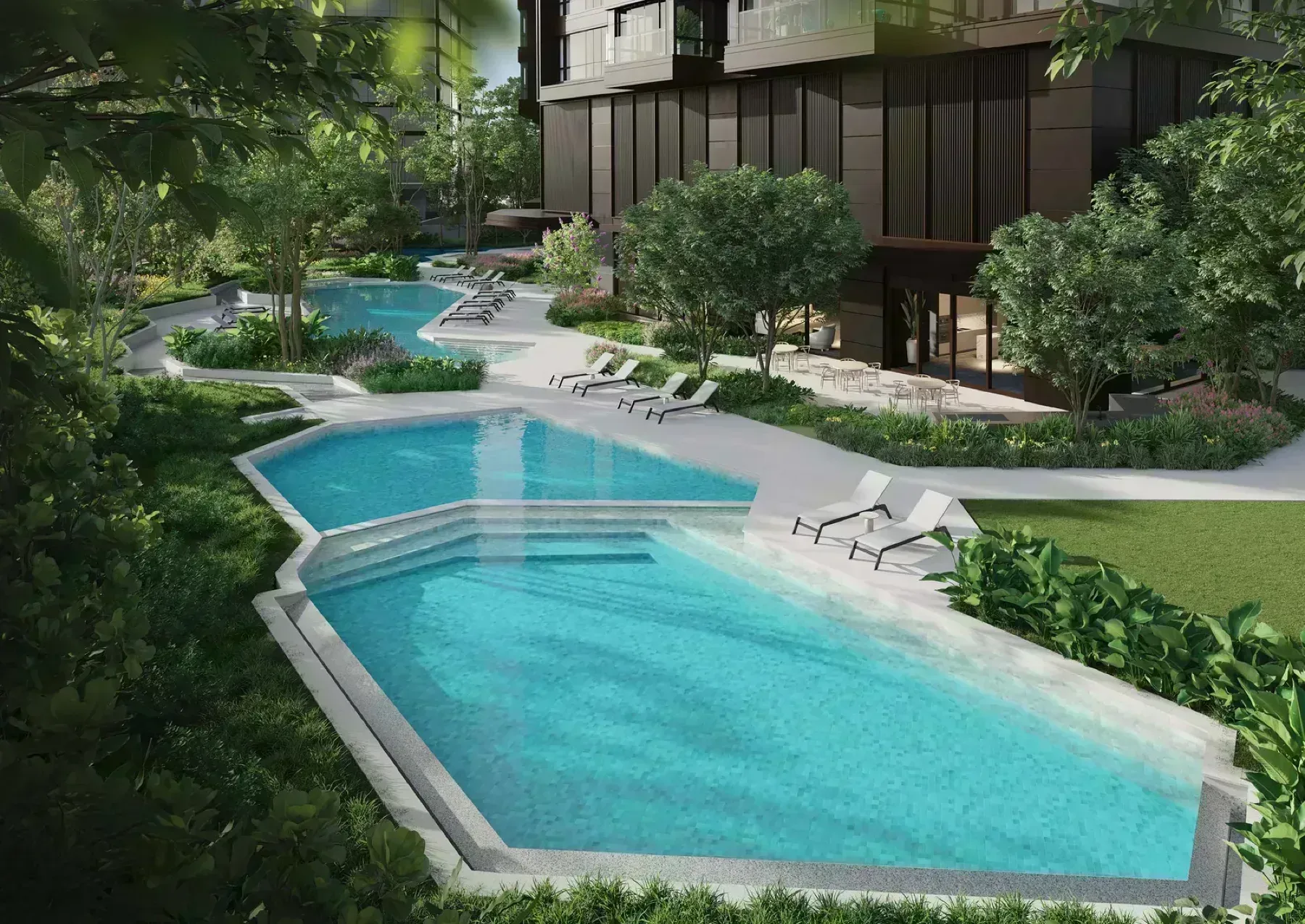 Imperial Residences leisure pool at The Courtyard Level 6