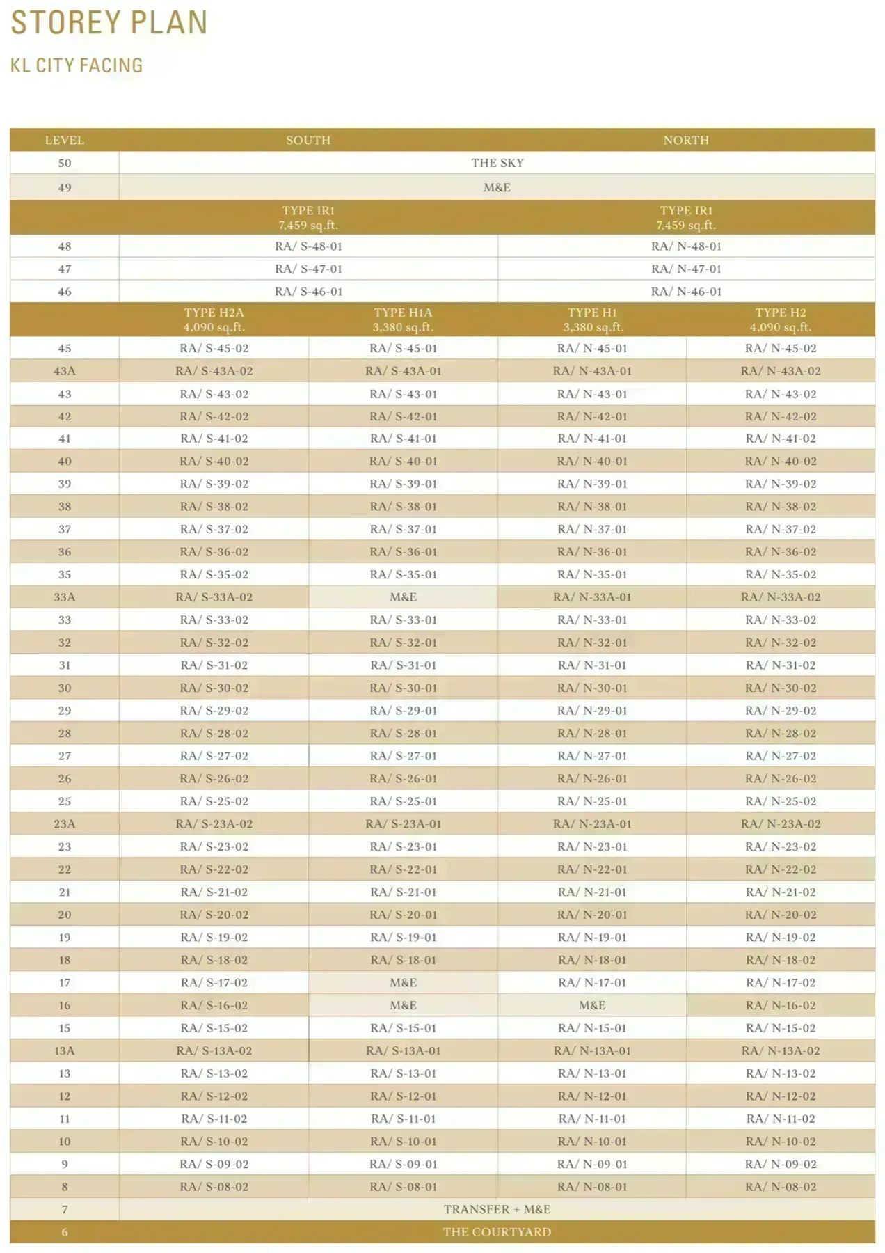 Imperial Residences Type IR1 floor plan