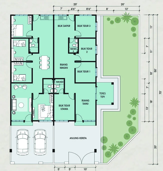 Jernih Estate Terrace floor plan