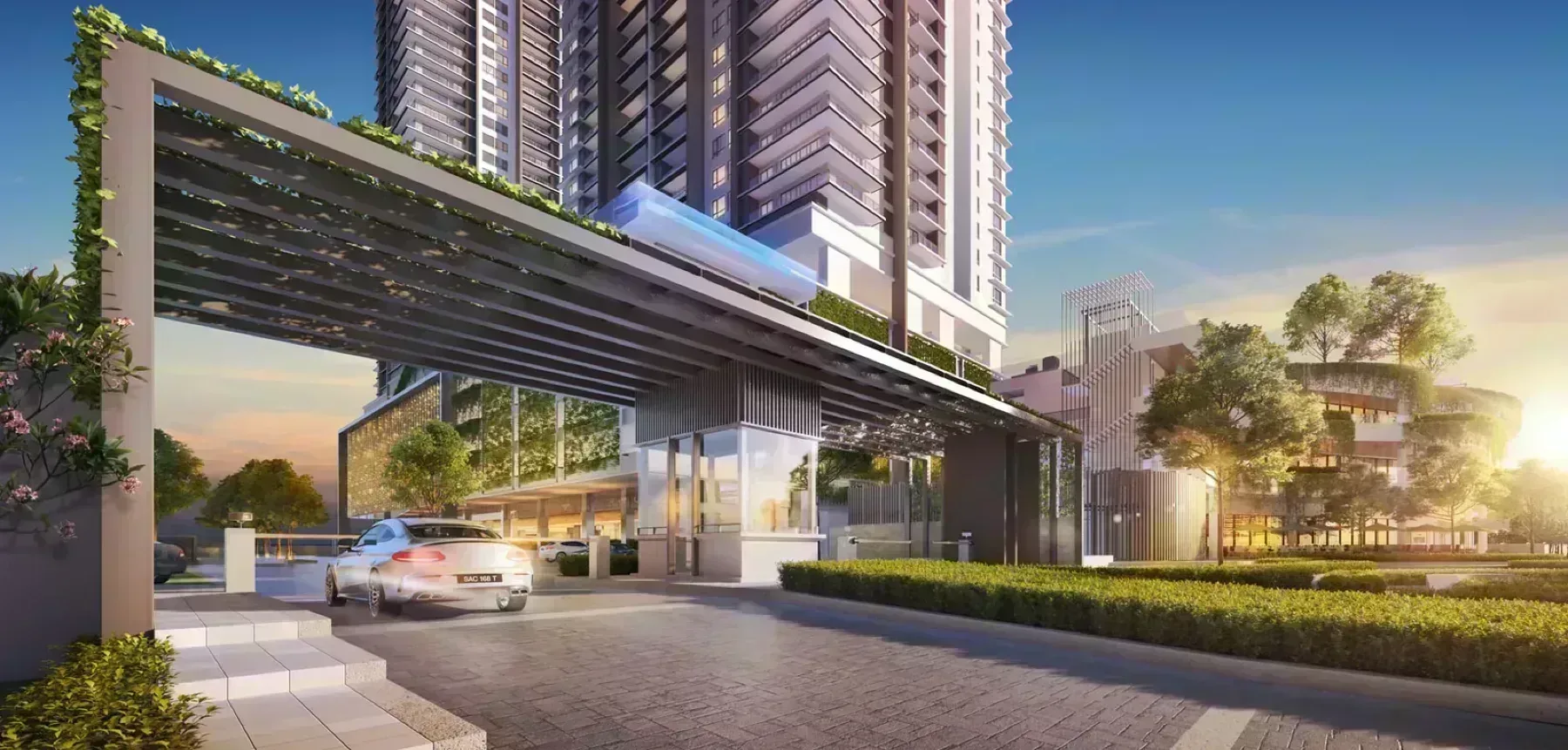 Jesselton Twin Towers entrance
