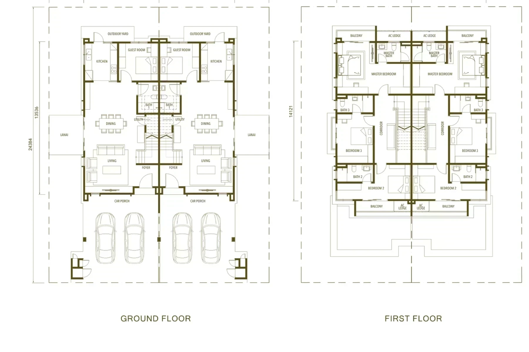Jimbaran Gaia Gardens floor plan 1
