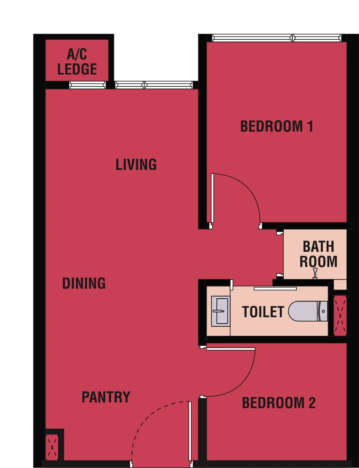 Kyliez Suites @ KLCC Type A floor plan