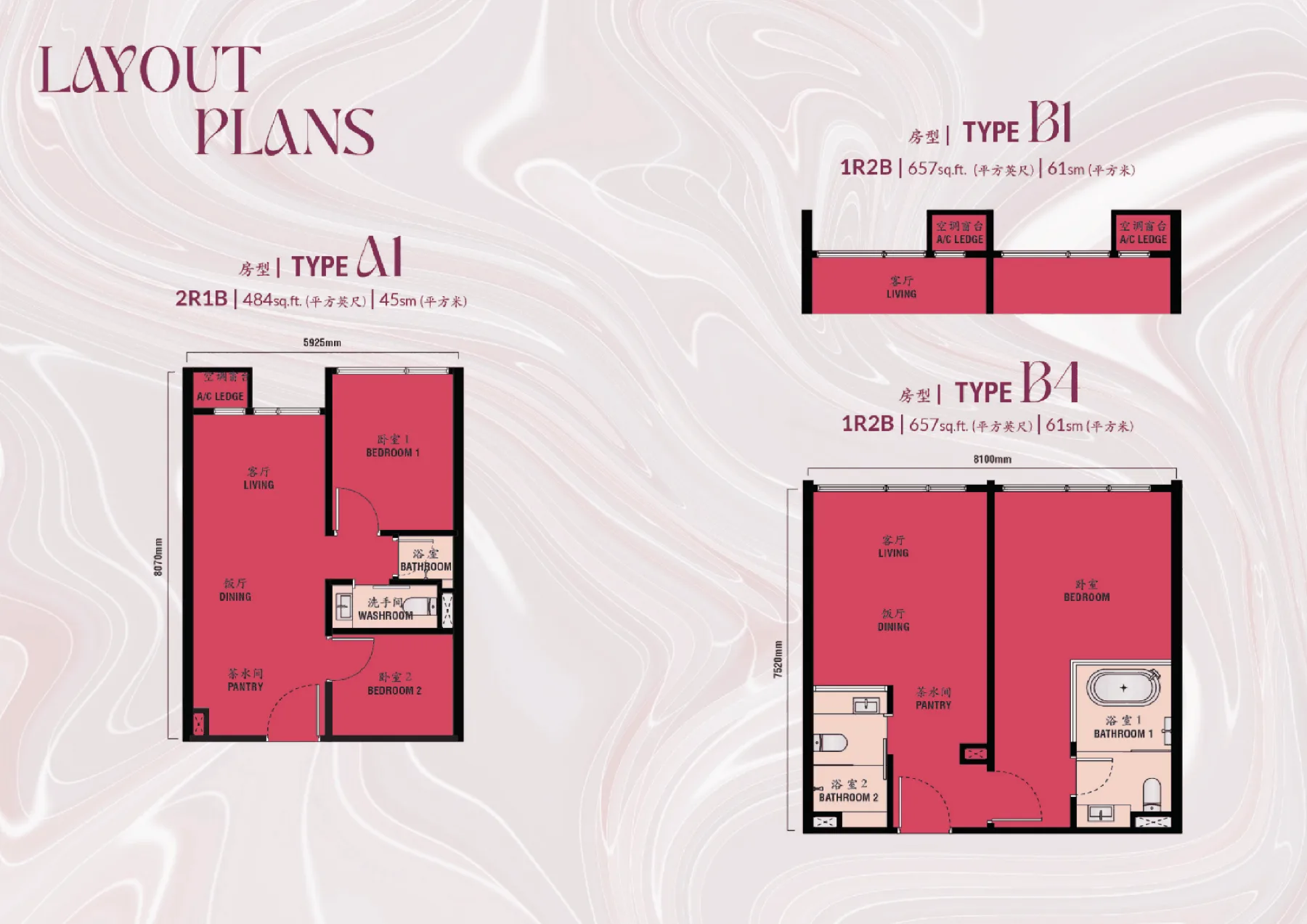 Kyliez Suites @ KLCC Type B1 floor plan