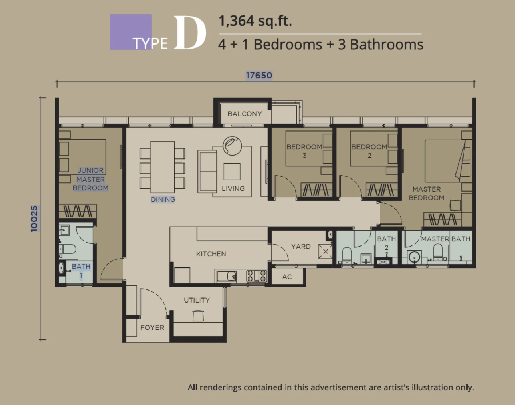 Levia Residence floor plan 3
