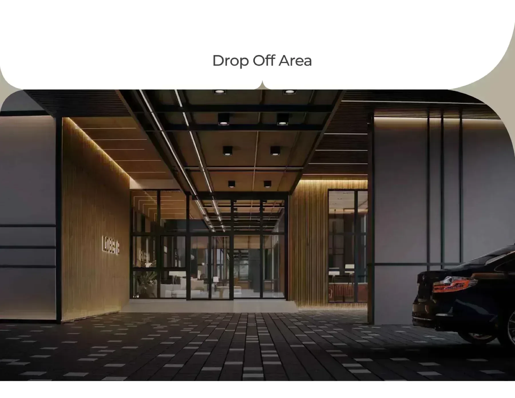 levia residence drop off area artist impression