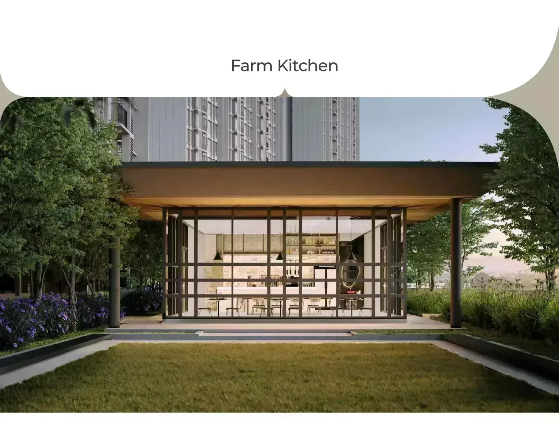 levia residence farm kitchen artist impression