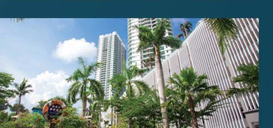 Macrolink Medini central park landscaping at ground level