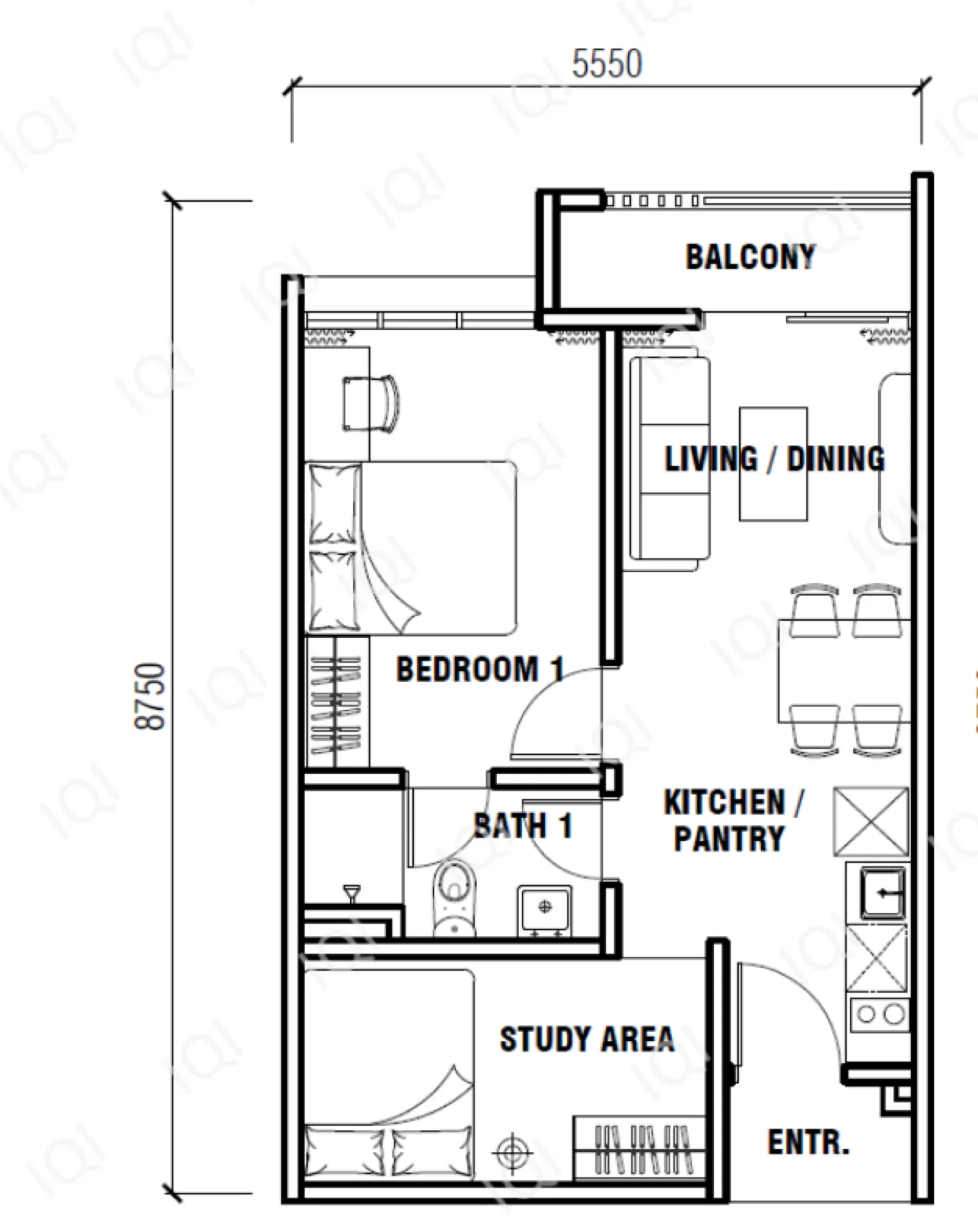 Majestics Gen Rise Type A floor plan