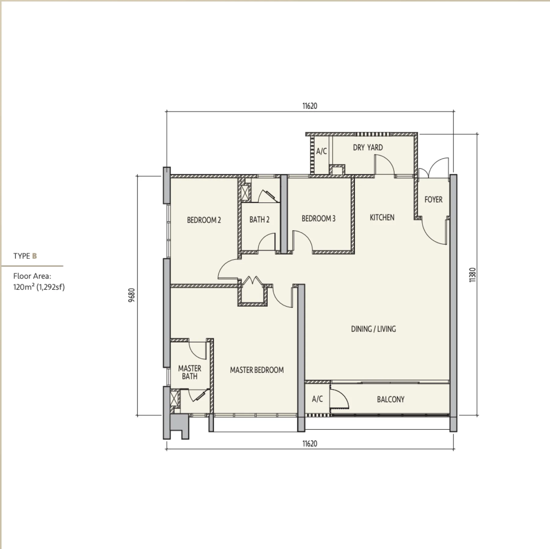 Mezzo Type B floor plan
