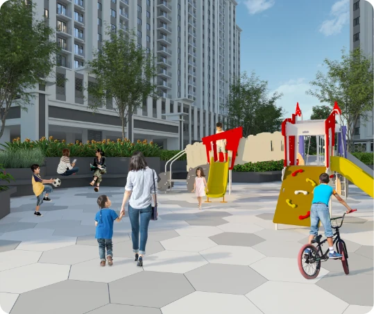 Montview Residences children playground artist impression