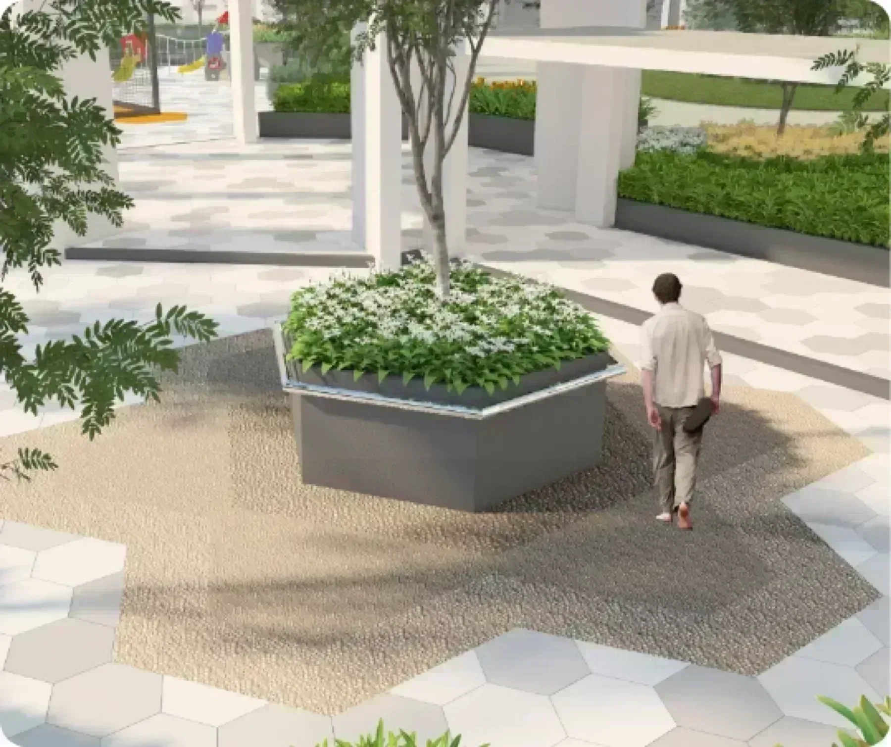 Montview Residences reflexology garden artist impression