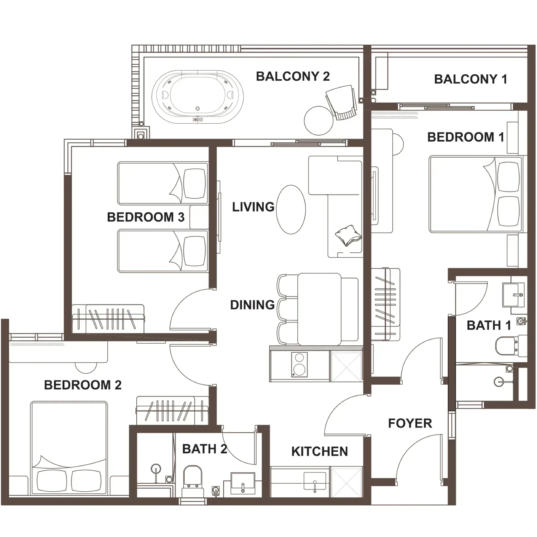 OSK Ombak Type D floor plan