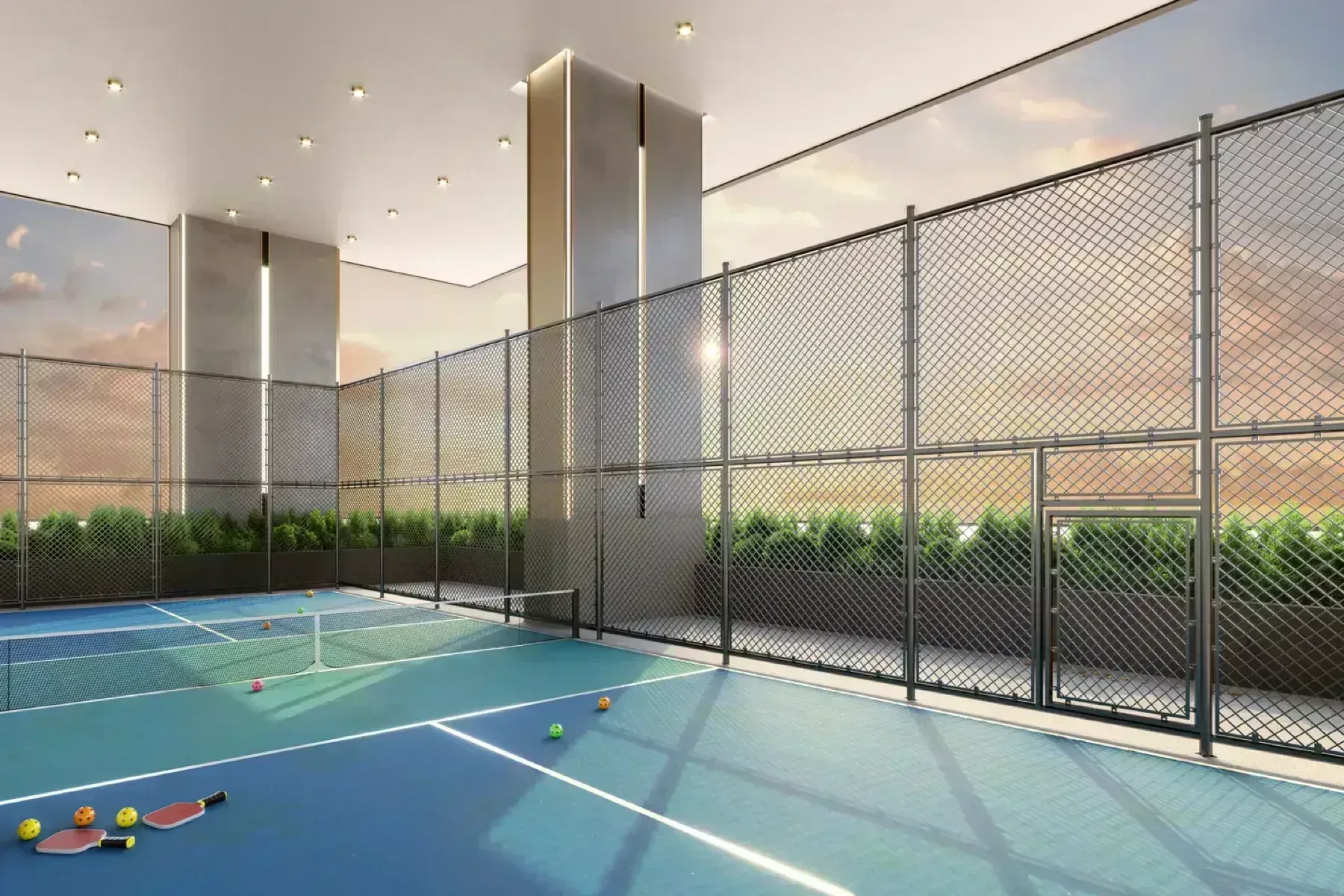 Paragon Signature Suites pickleball court