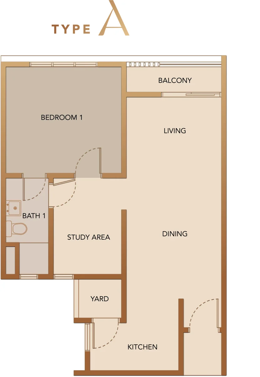 Paragon Signature Suites Type A floor plan