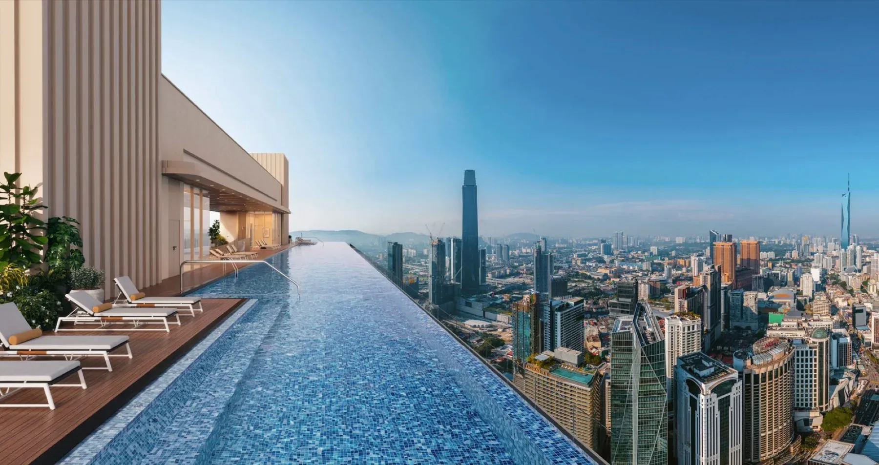 pavilion square 118m rooftop infinity pool