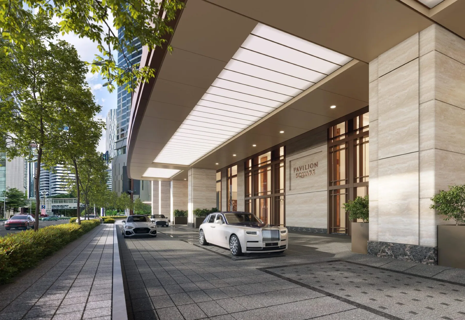 pavilion square drop off luxury residence