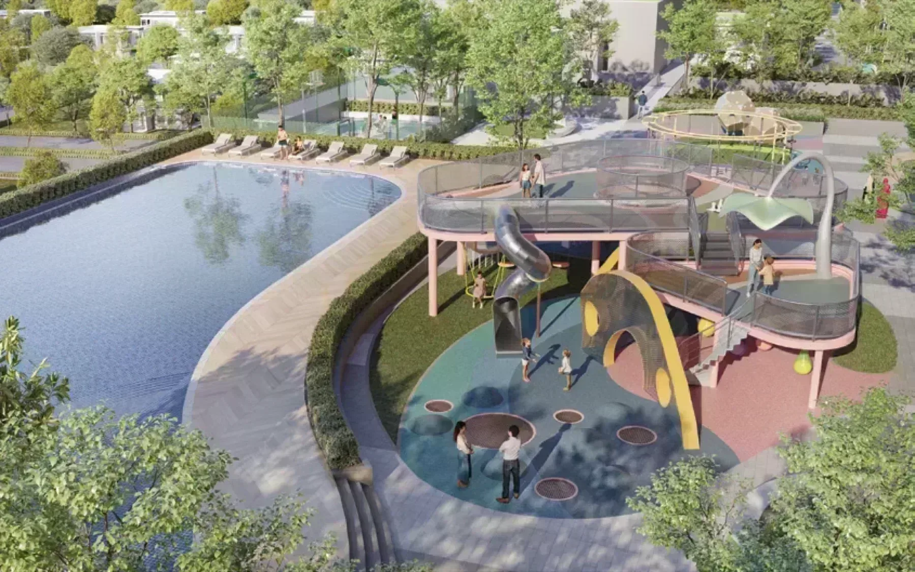 Ponderosa Regency kids water play area