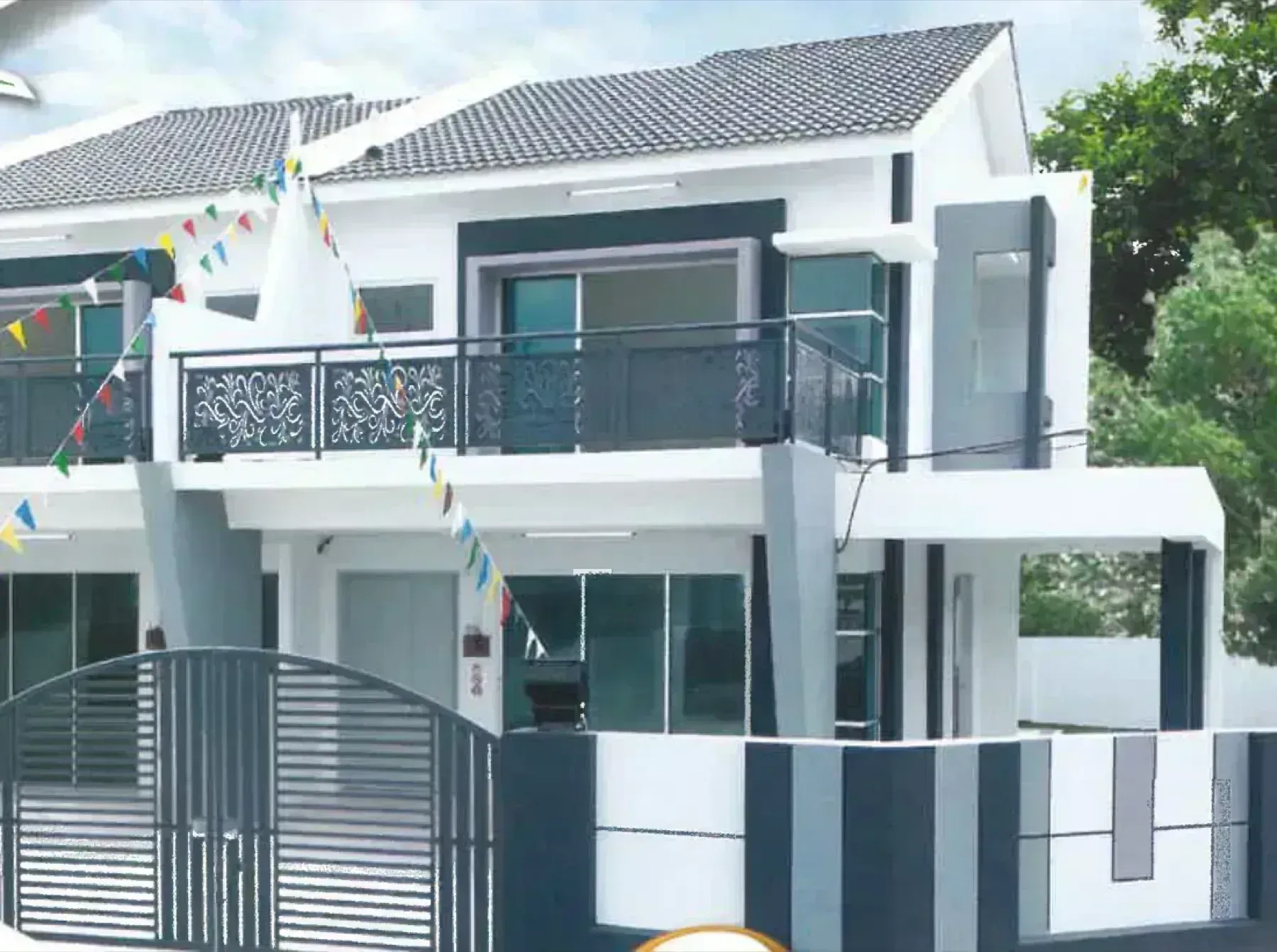 Pusing Lestari double storey terrace exterior