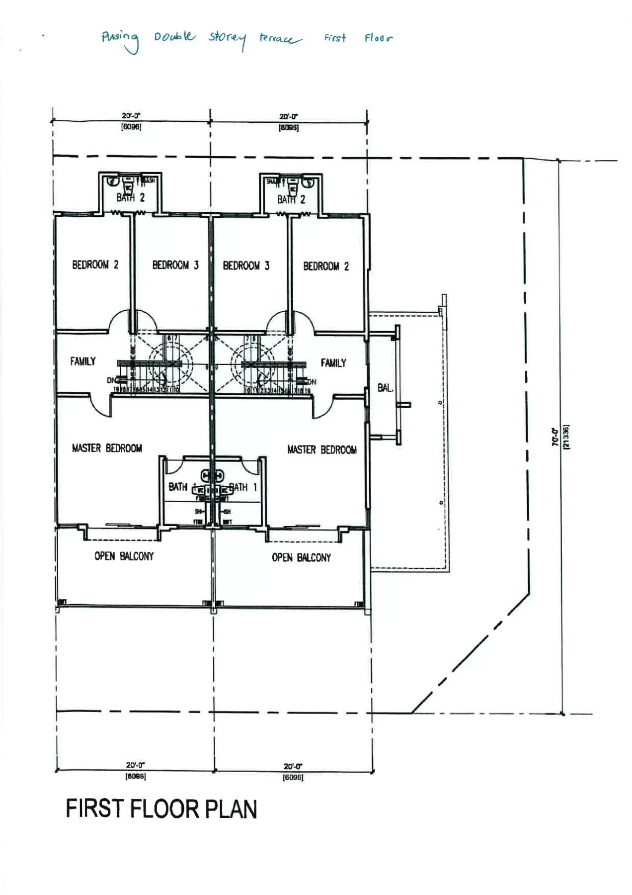 Pusing Lestari Ipoh Terrace floor plan