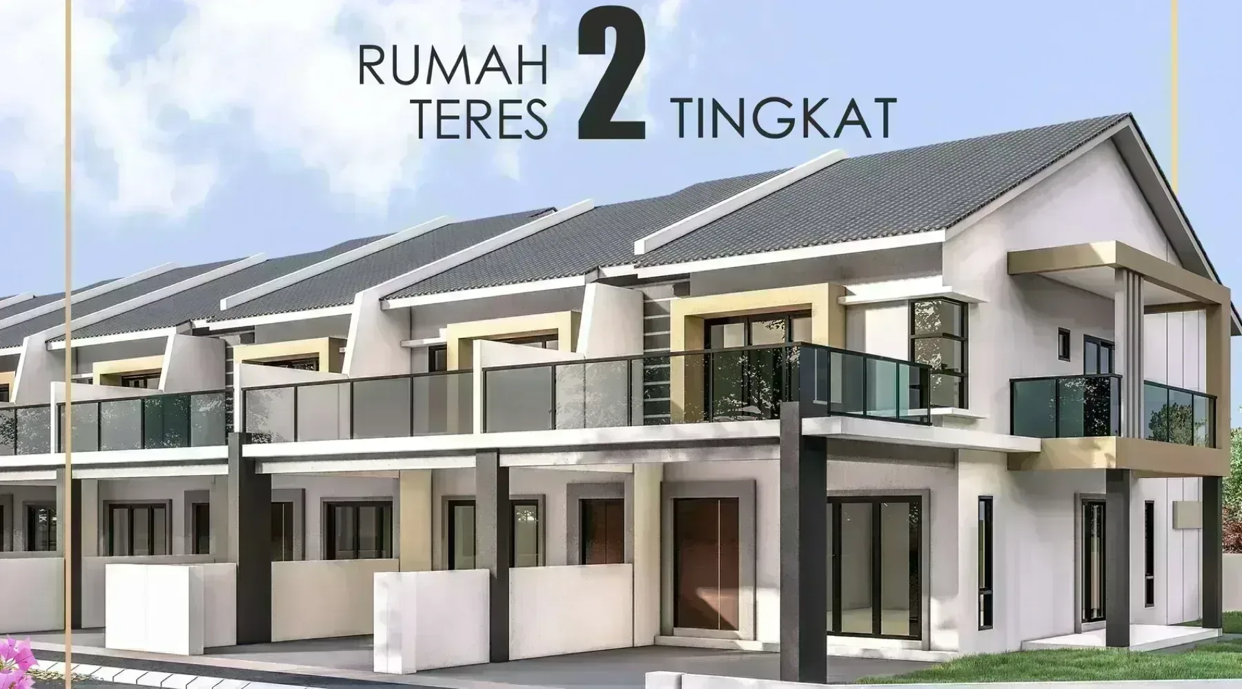 Raia Saujana 3 double storey terrace facade