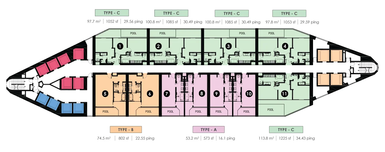 Royal Lexis KLCC Type C floor plan