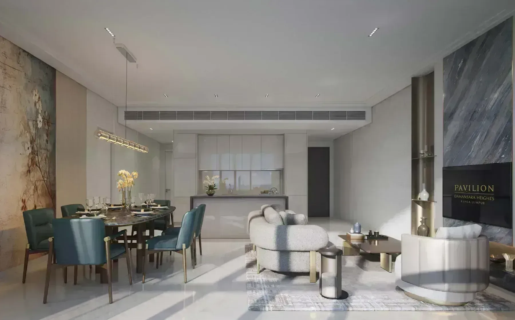 Royal Suites Type DK2 living and kitchen