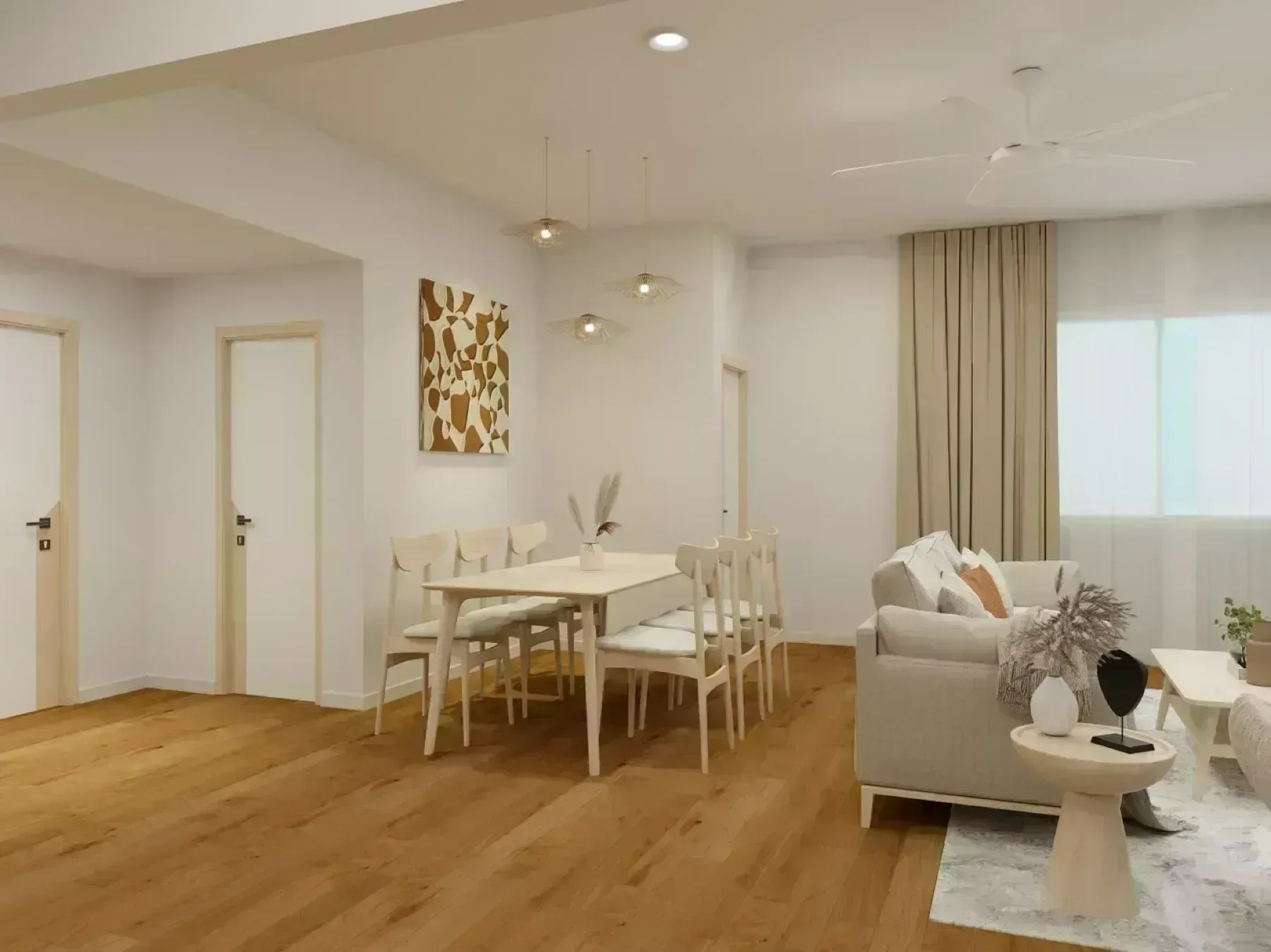 Sanderling Cyberjaya show unit living and dining area
