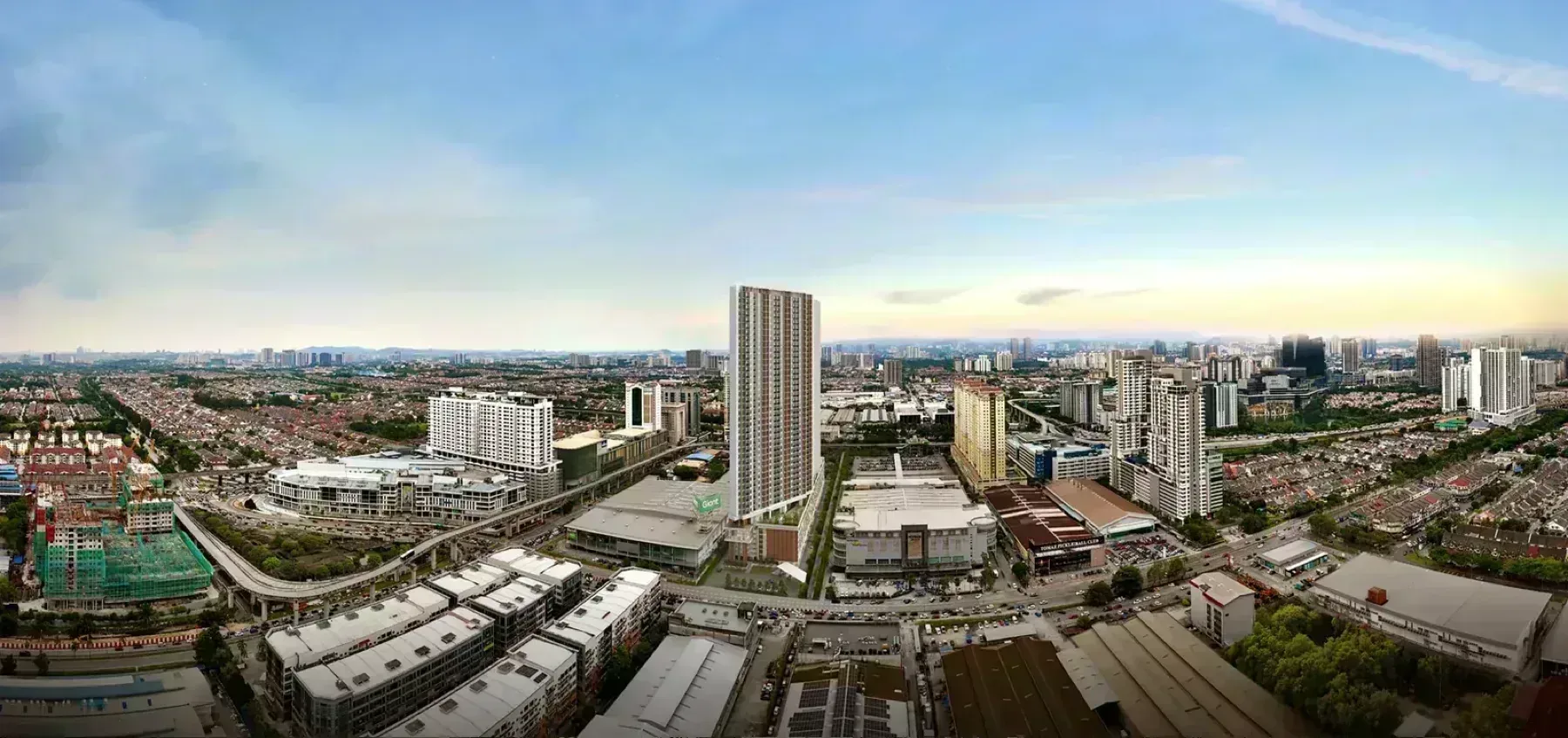 SCP Westfield Residences aerial view of the USJ 1 site