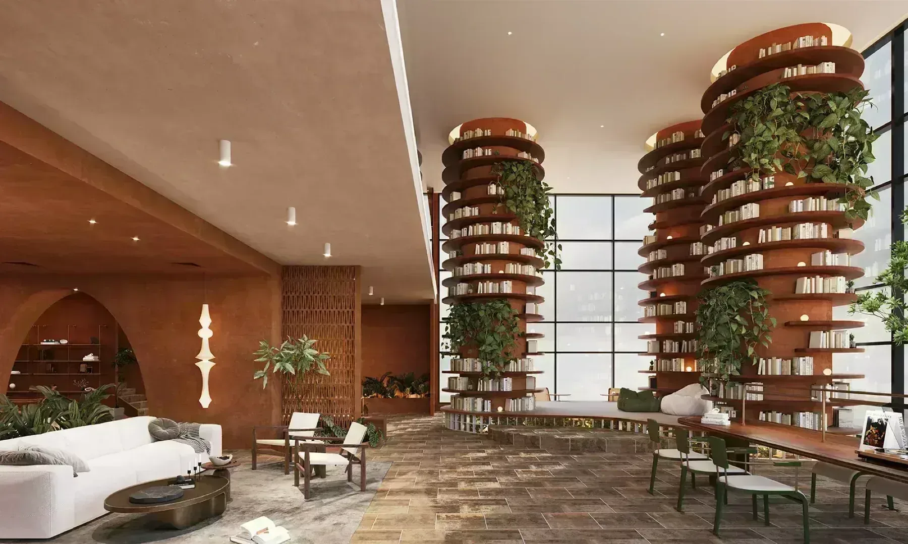 SCP Westfield Residences co-working lounge