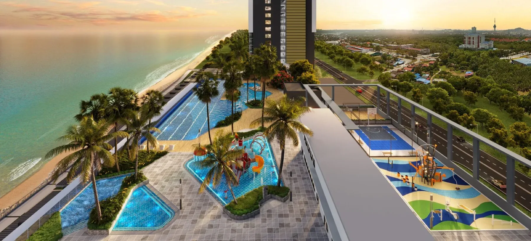 Sea Crestz, Kuantan — artist impression