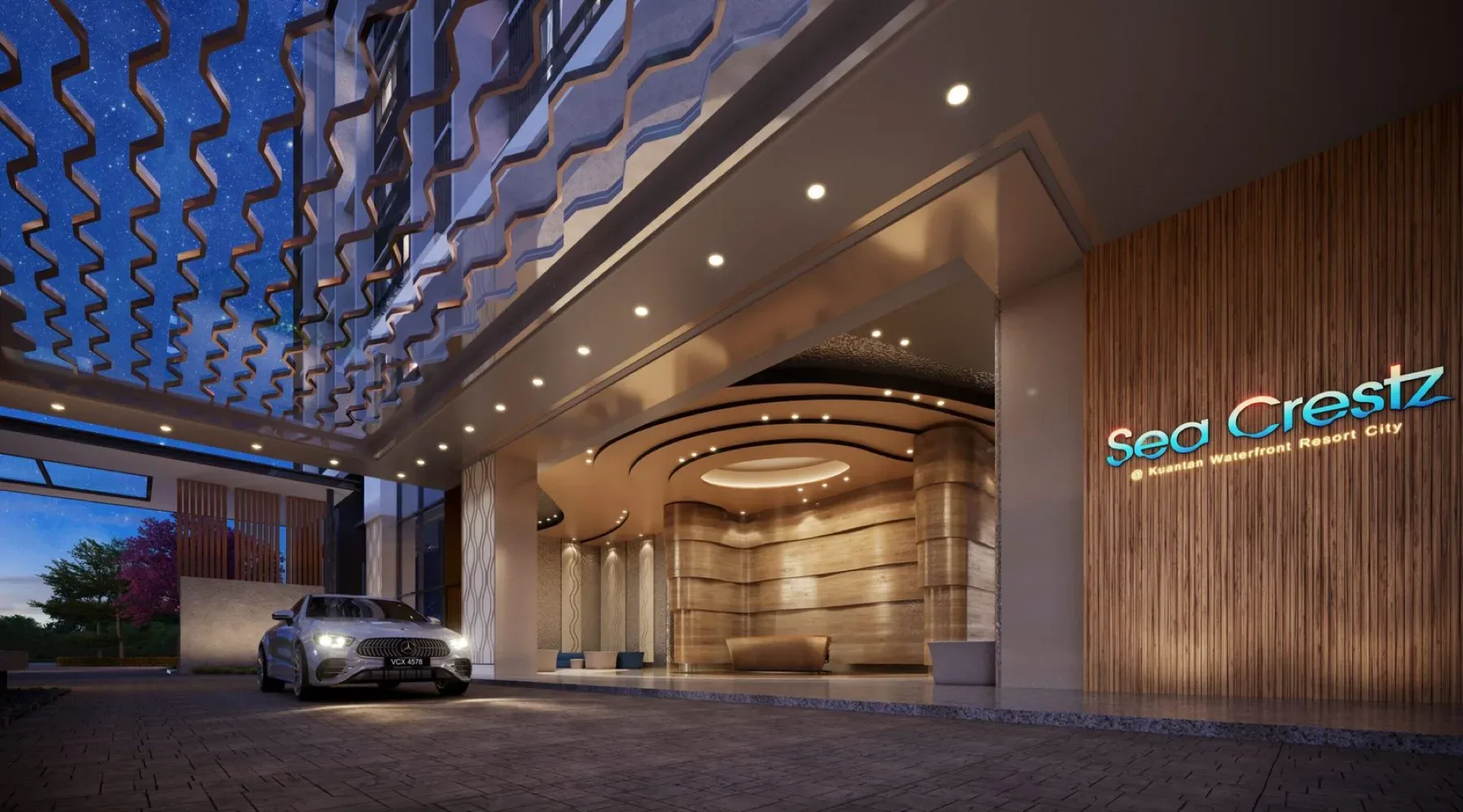 Sea Crestz, Kuantan — artist impression