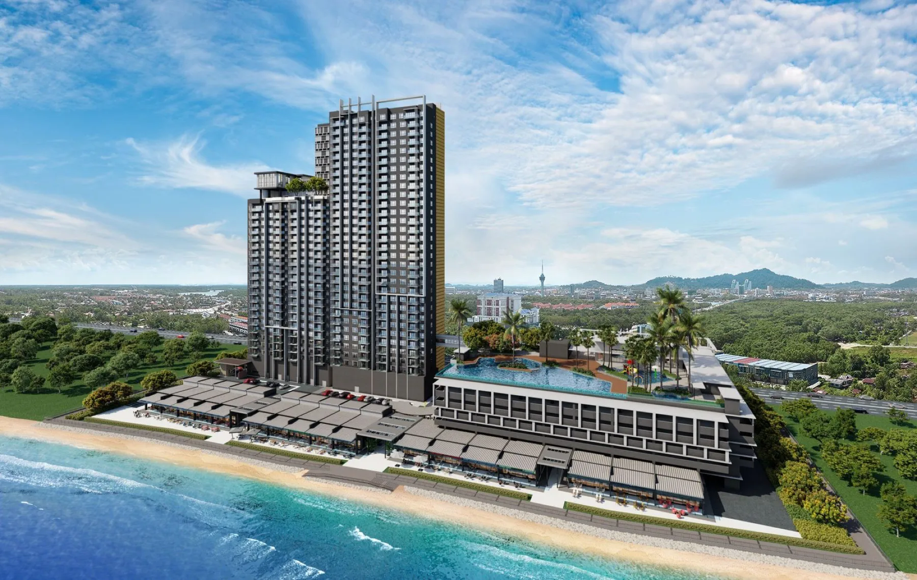 Sea Crestz, Kuantan — artist impression