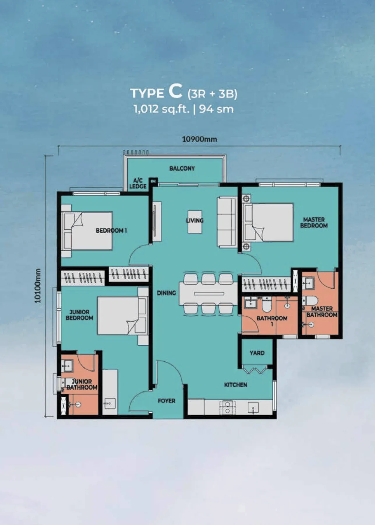 Sea Crestz Type C floor plan