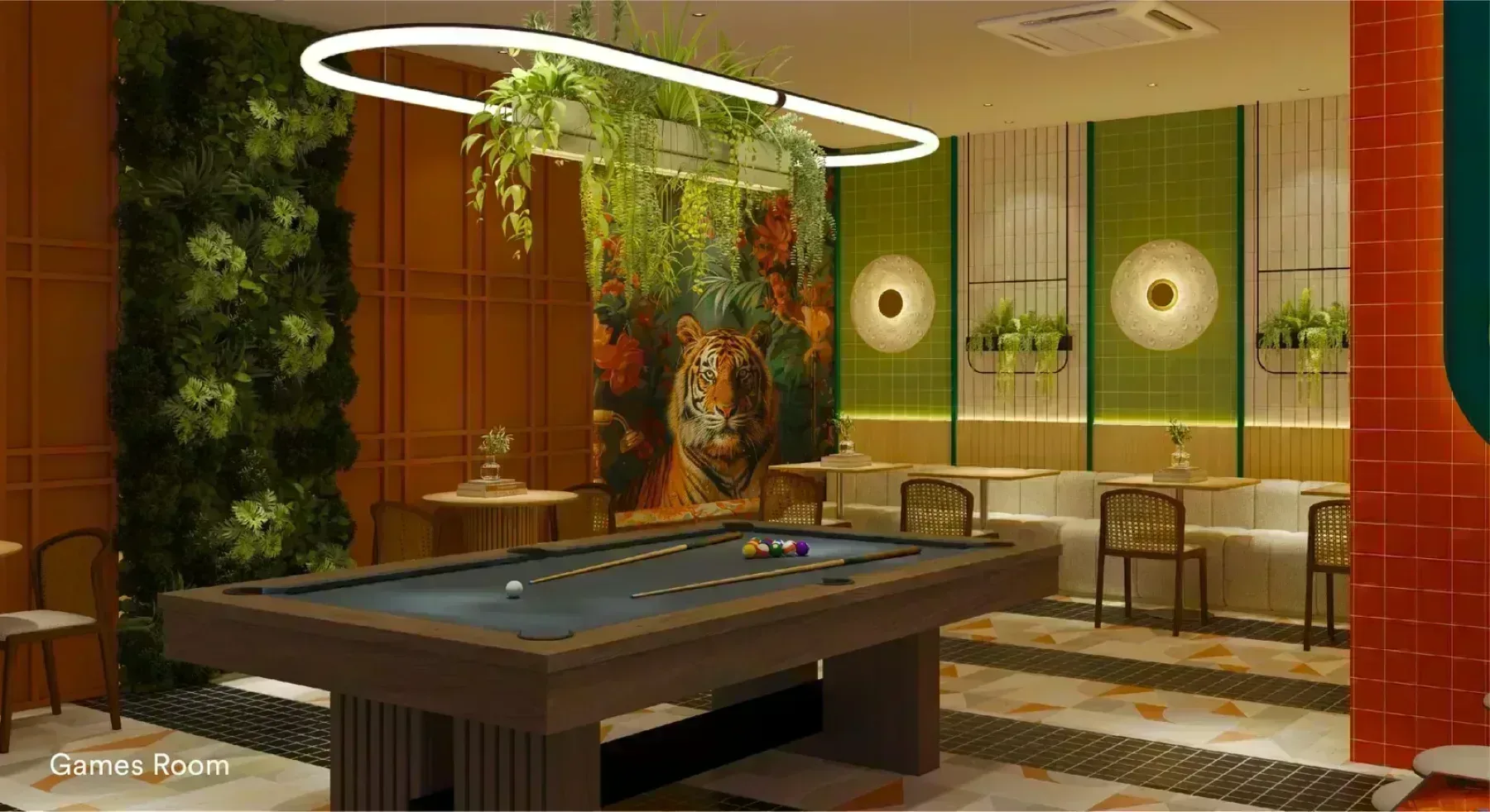 Sena Residences games room
