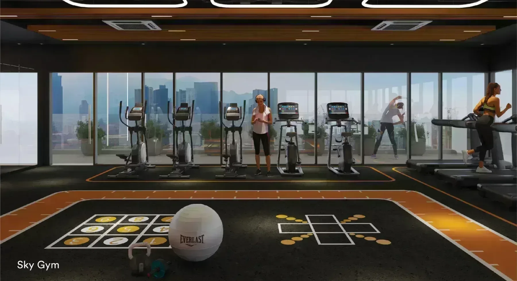 Sena Residences rooftop sky gym