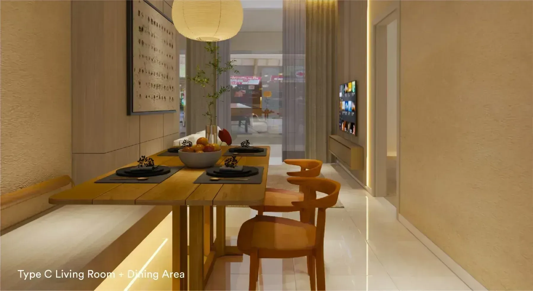Sena Residences show unit living