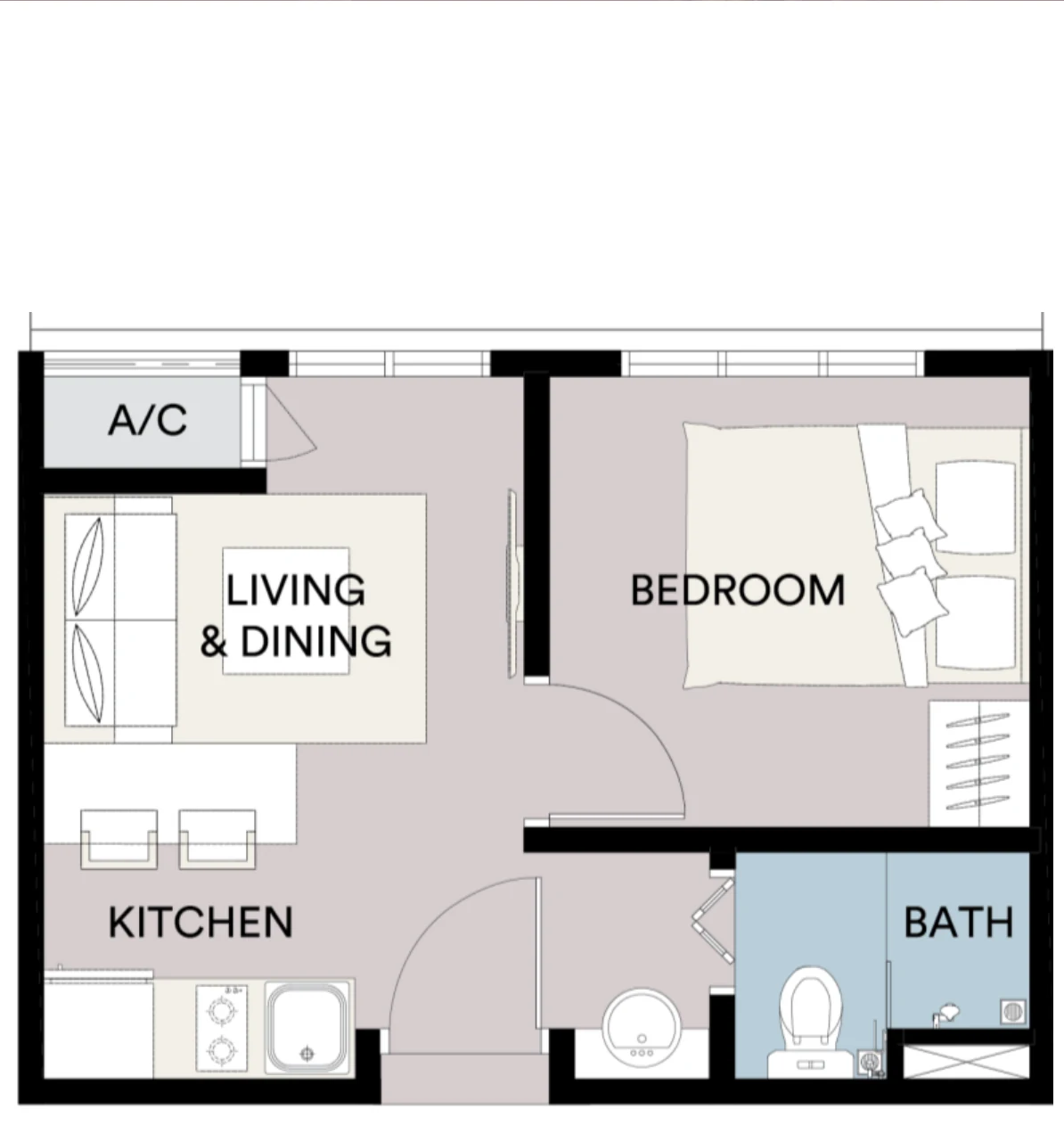 Sena Residences Type A floor plan