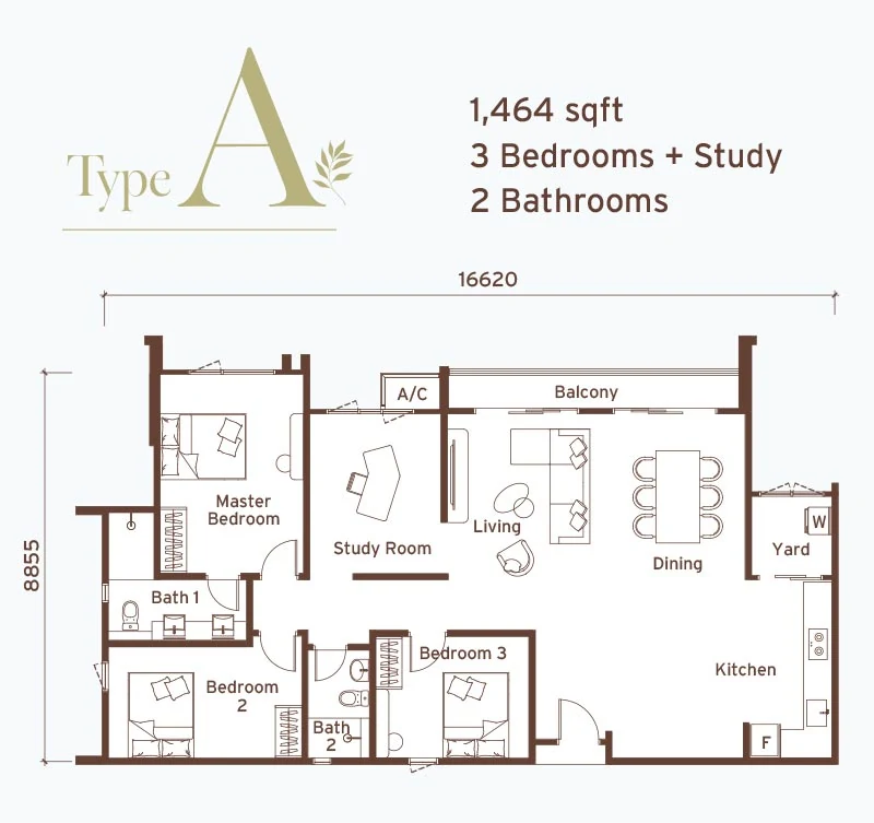 Senna Heights Type A floor plan