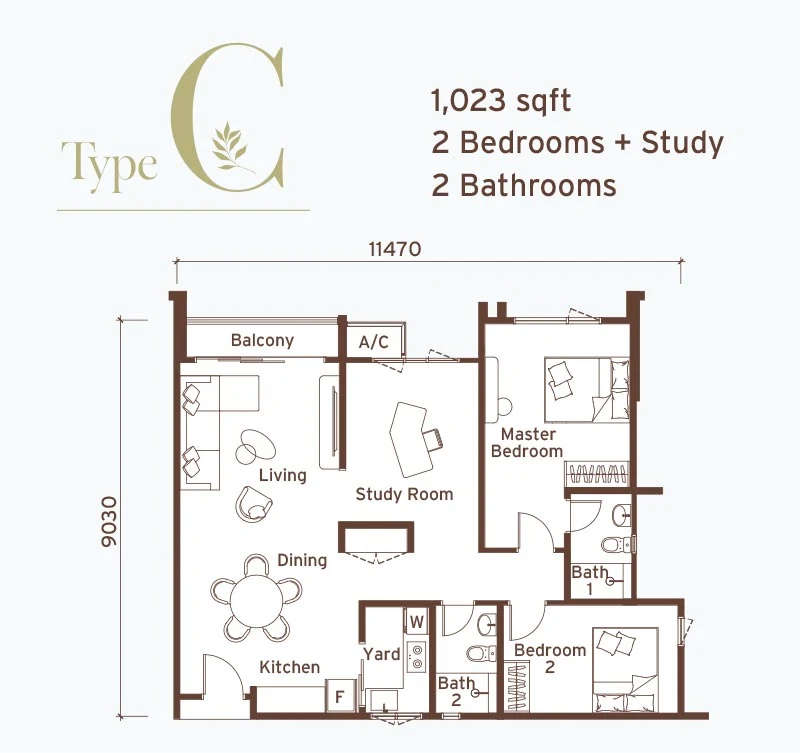Senna Heights Type C floor plan