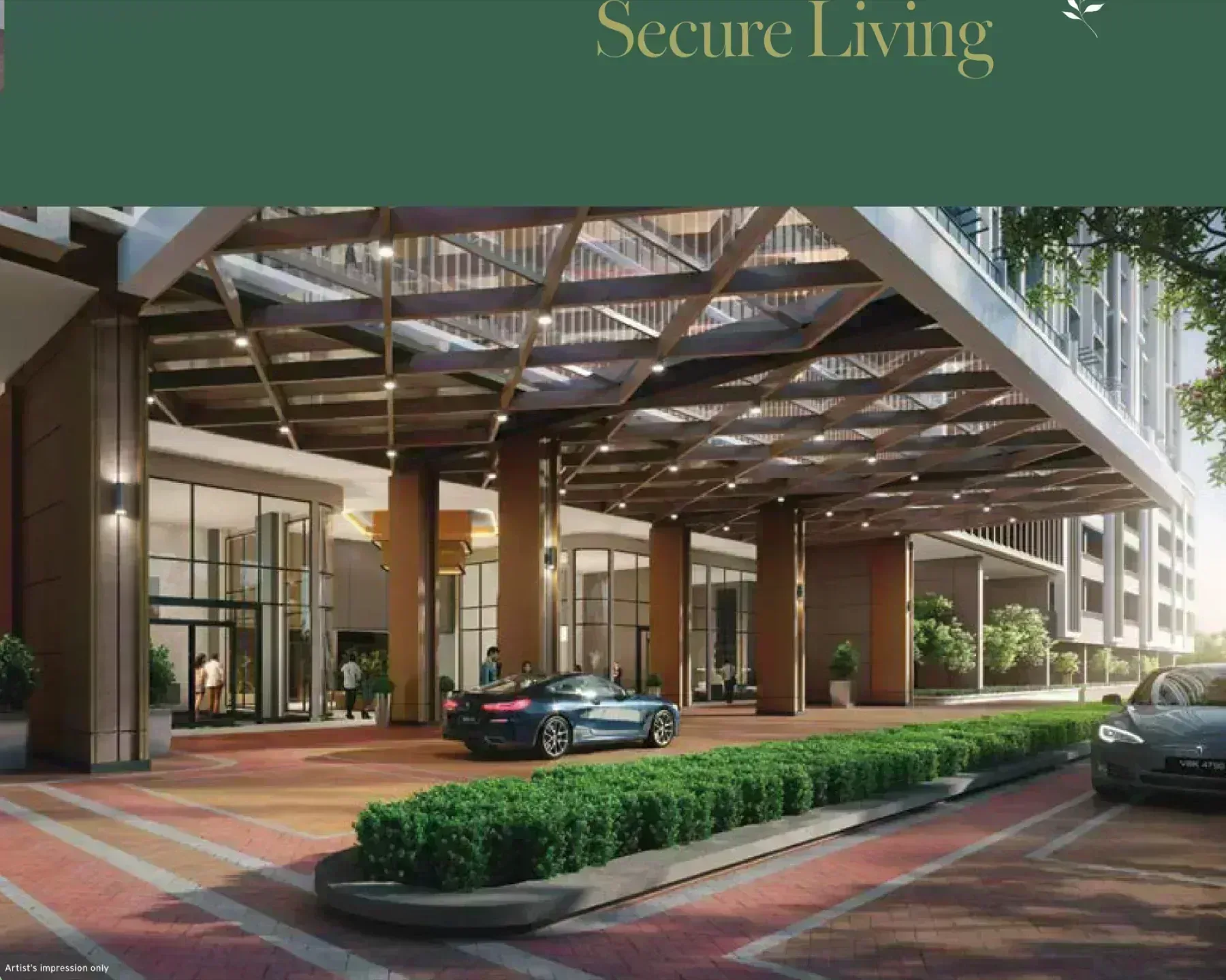 Senna Heights grand entrance and arrival drop-off