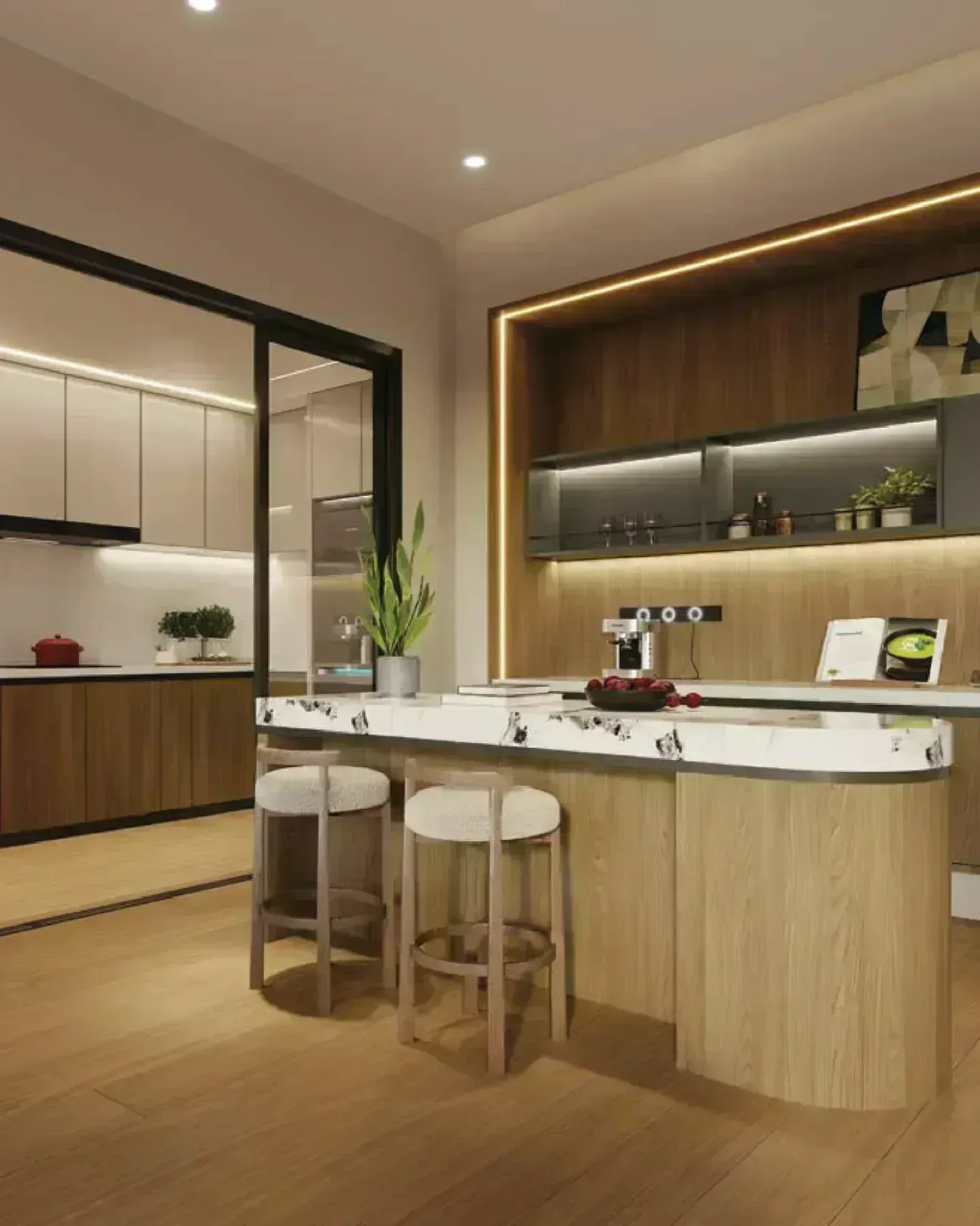 Senna Heights open-concept kitchen interior