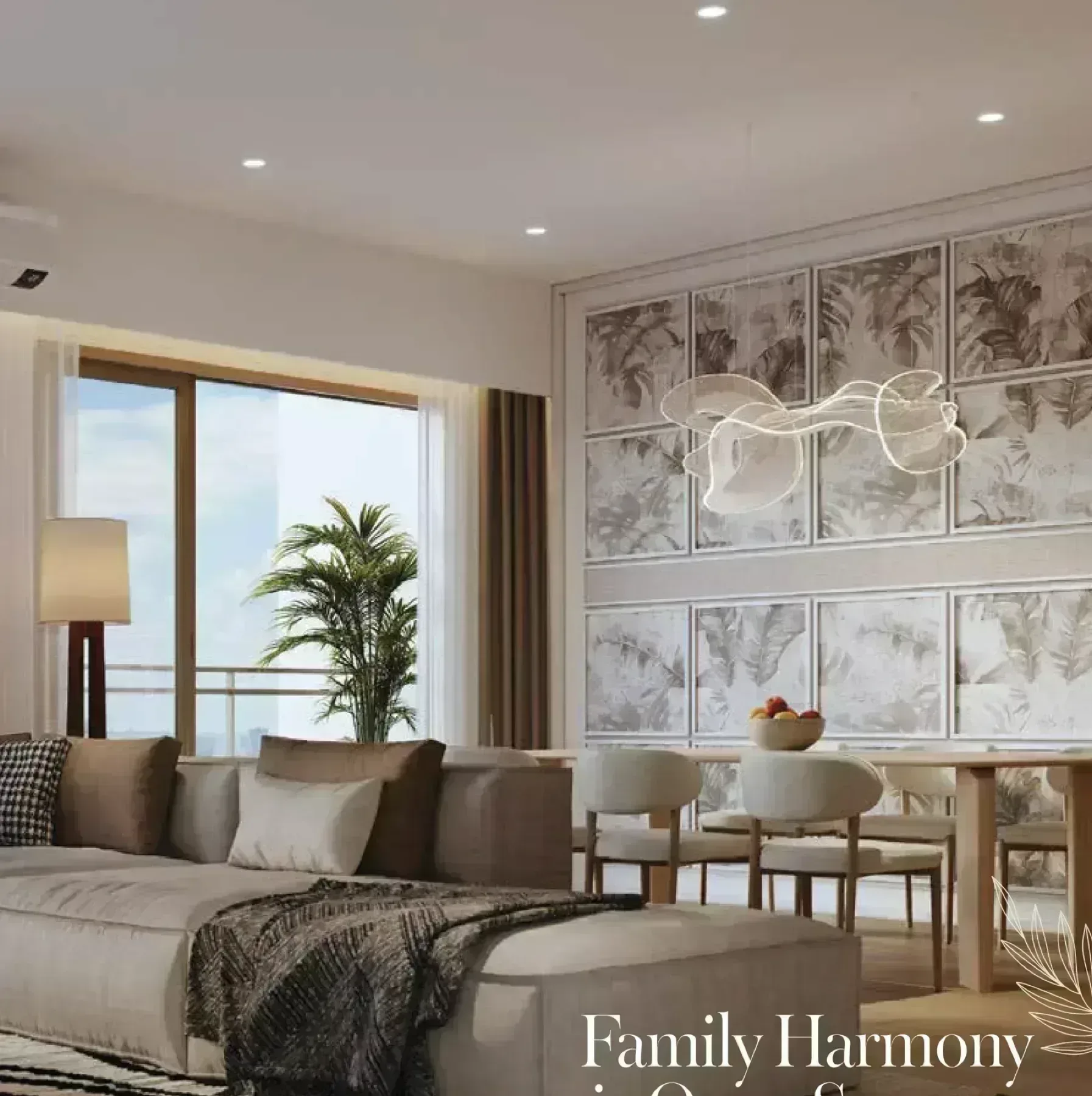 Senna Heights living and dining interior