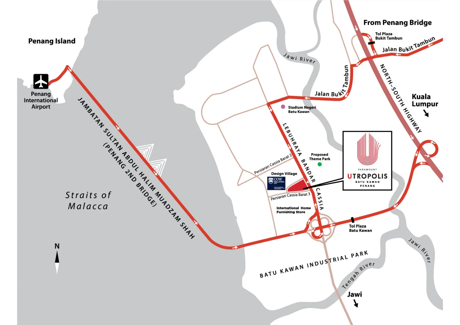 Sensasi Commercial Utropolis, Batu Kawan — artist impression