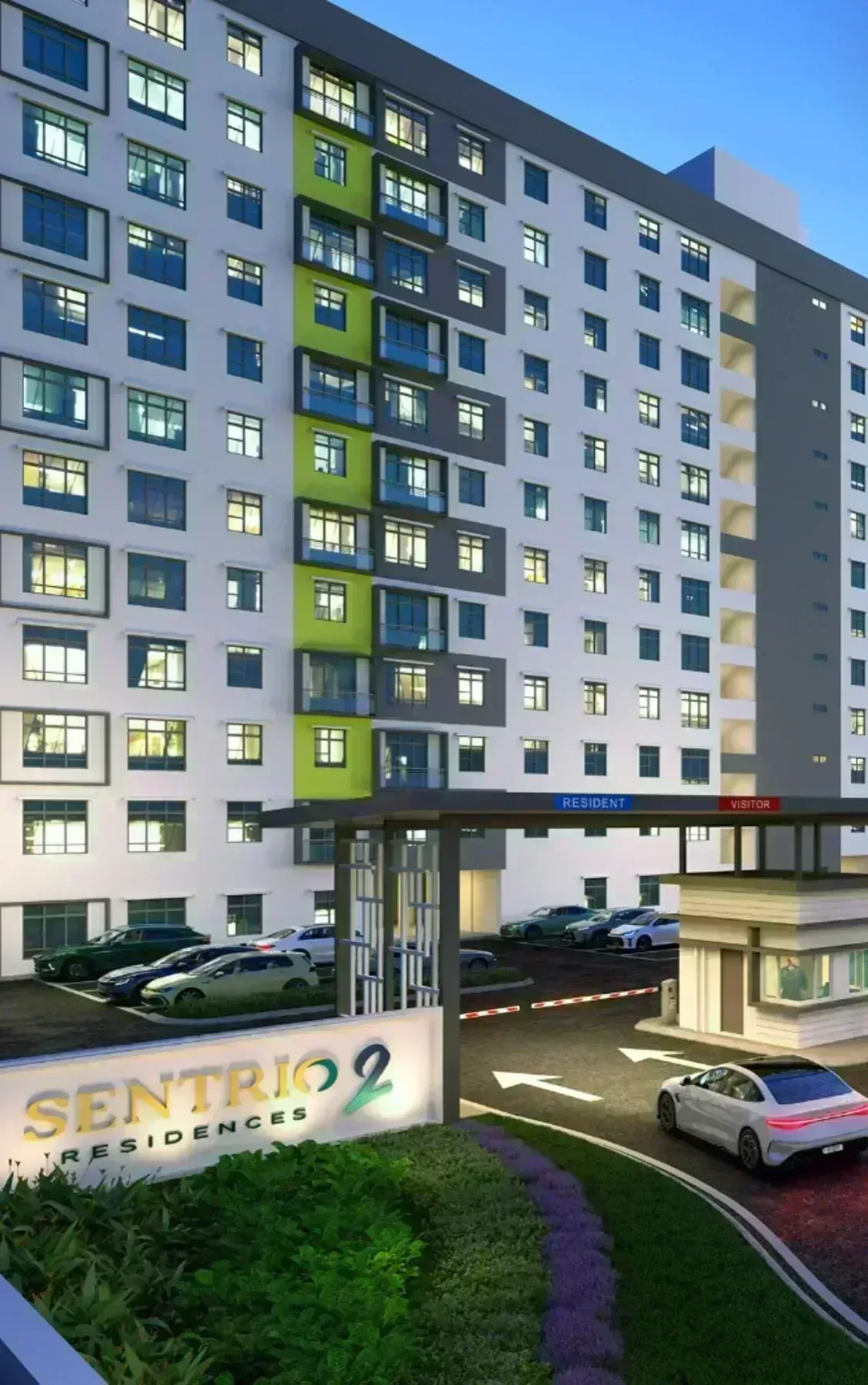 Sentrio Residences 2 facade