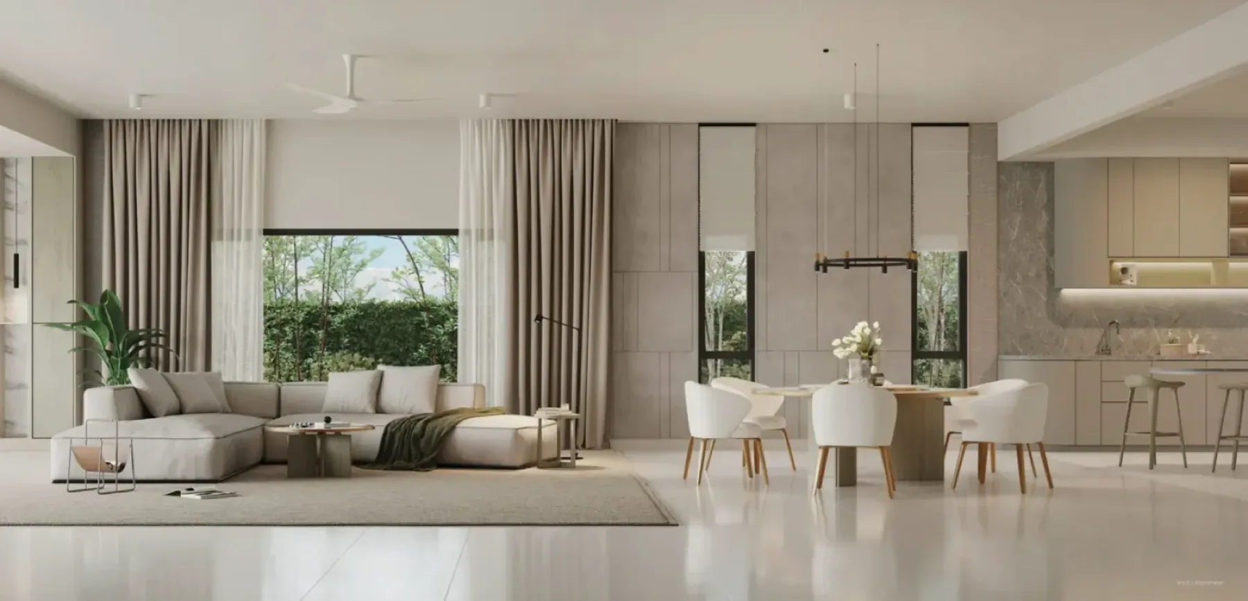 seri embun interior living artist impression