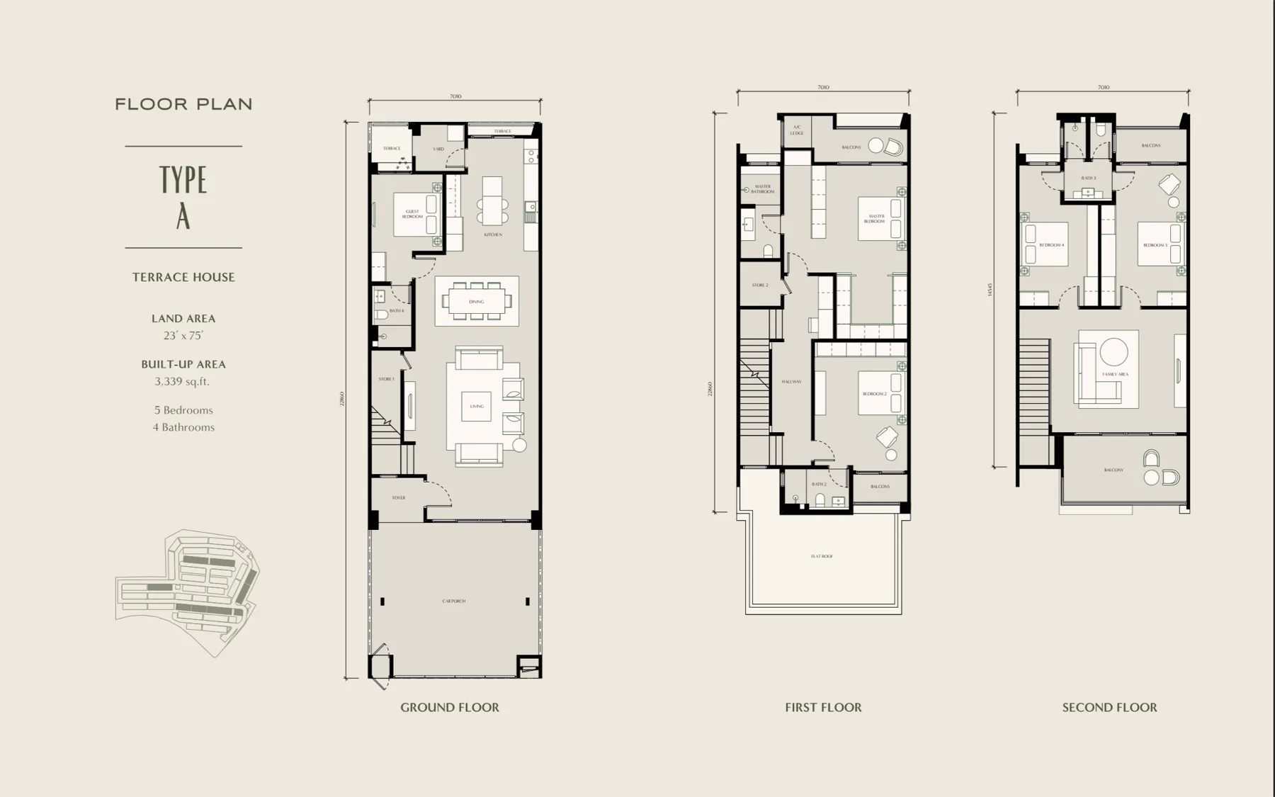 Seri Embun Terrace (Type A) floor plan